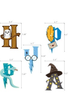 Mordely Magic Theme Balloon Garland Kit - Wizard & Witch Birthday Party Decorations - Includes 8 Gold Balloons, 6 Black Balloons, 6 White Balloons, Banner & 2 Gold Flat Ribbons  - Image 3