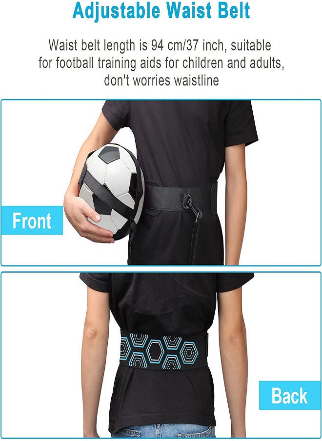 SYOSI - Football Kick Trainer, Hands-Free Solo Practice, Adjustable Soccer Training Waist Belt, Soccer Training Aid for Kids Adults, Football Training Equipment Universal Fits Size 3,4,5 Footballs - Image 1