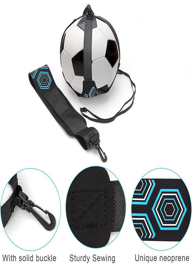 SYOSI - Football Kick Trainer, Hands-Free Solo Practice, Adjustable Soccer Training Waist Belt, Soccer Training Aid for Kids Adults, Football Training Equipment Universal Fits Size 3,4,5 Footballs - Image 1