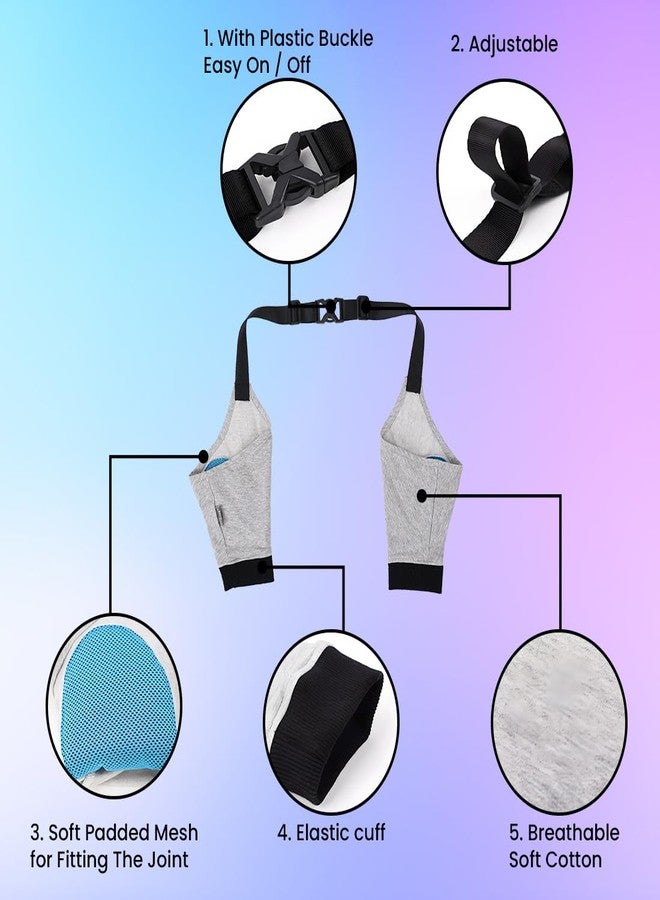 GUDAPATI® Dog Elbow Wrap for XL Breeds | Breathable Elbow Brace Pads with Adjustable Straps | Comfortable Joint Support Sleeve - Image 2