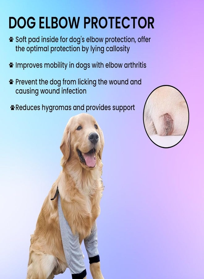 GUDAPATI® Dog Elbow Wrap for XL Breeds | Breathable Elbow Brace Pads with Adjustable Straps | Comfortable Joint Support Sleeve - Image 3
