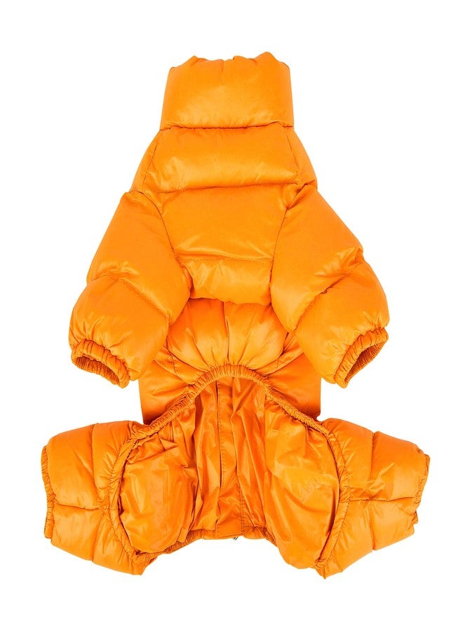 Puppia Winter Ultralight Dog Jumpsuit A Waterproof Warmth for Cold Weather Zipper Closure for Small and Medium Dogs, Mustard, Small - Image 2