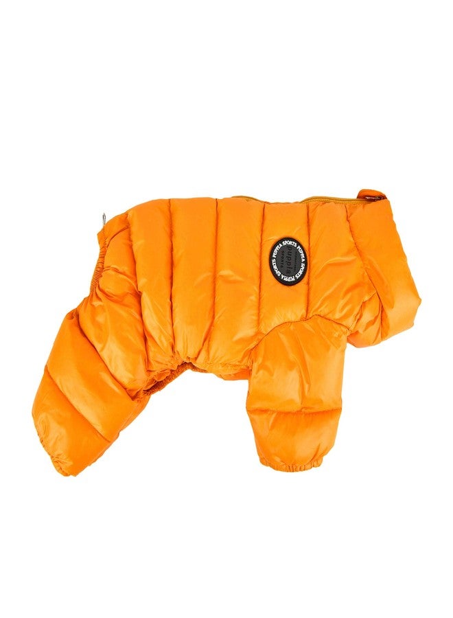 Puppia Winter Ultralight Dog Jumpsuit A Waterproof Warmth for Cold Weather Zipper Closure for Small and Medium Dogs, Mustard, Small - Image 3