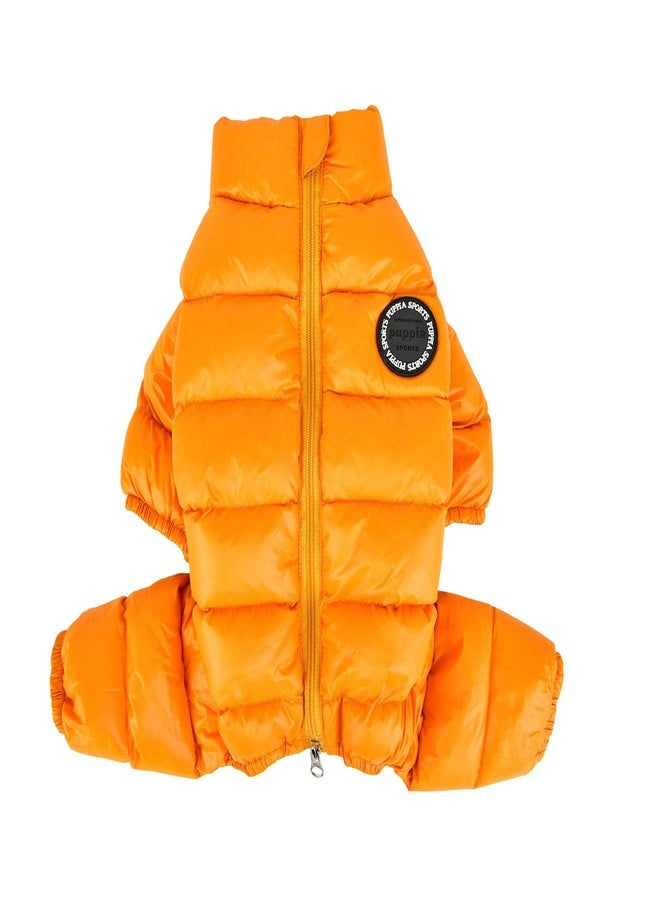 Puppia Winter Ultralight Dog Jumpsuit A Waterproof Warmth for Cold Weather Zipper Closure for Small and Medium Dogs, Mustard, Small - Image 1