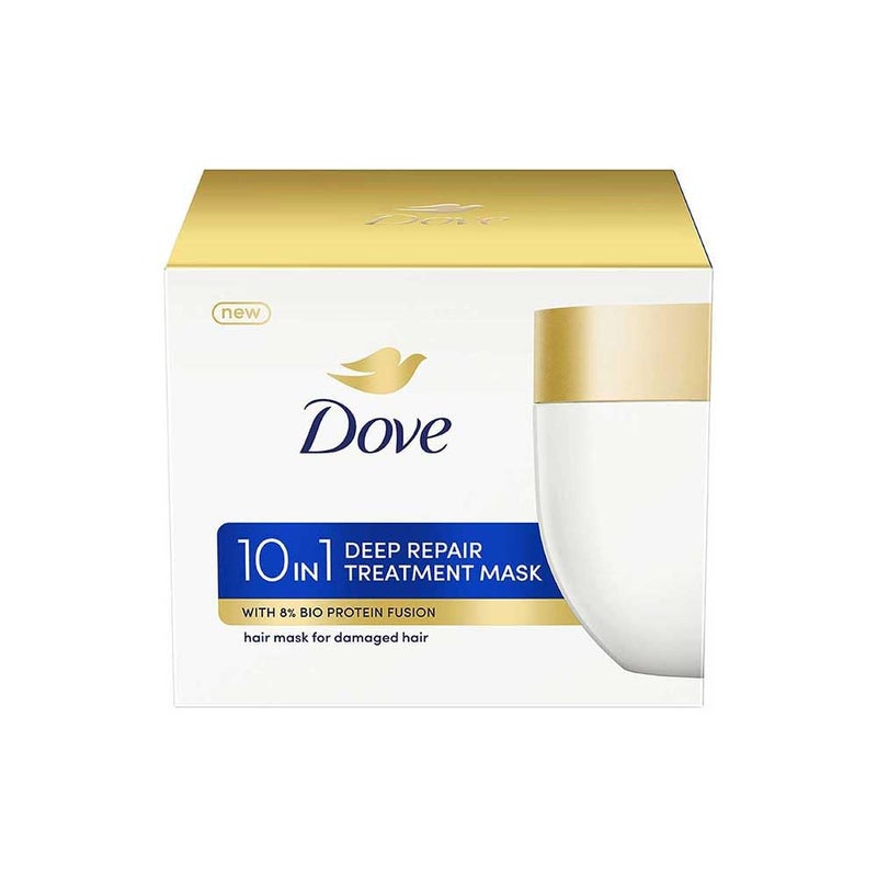 Dove 10 In 1 Deep Repair Treatment Hair Mask 300 Millilitre Floral For All Hair Types - Image 1
