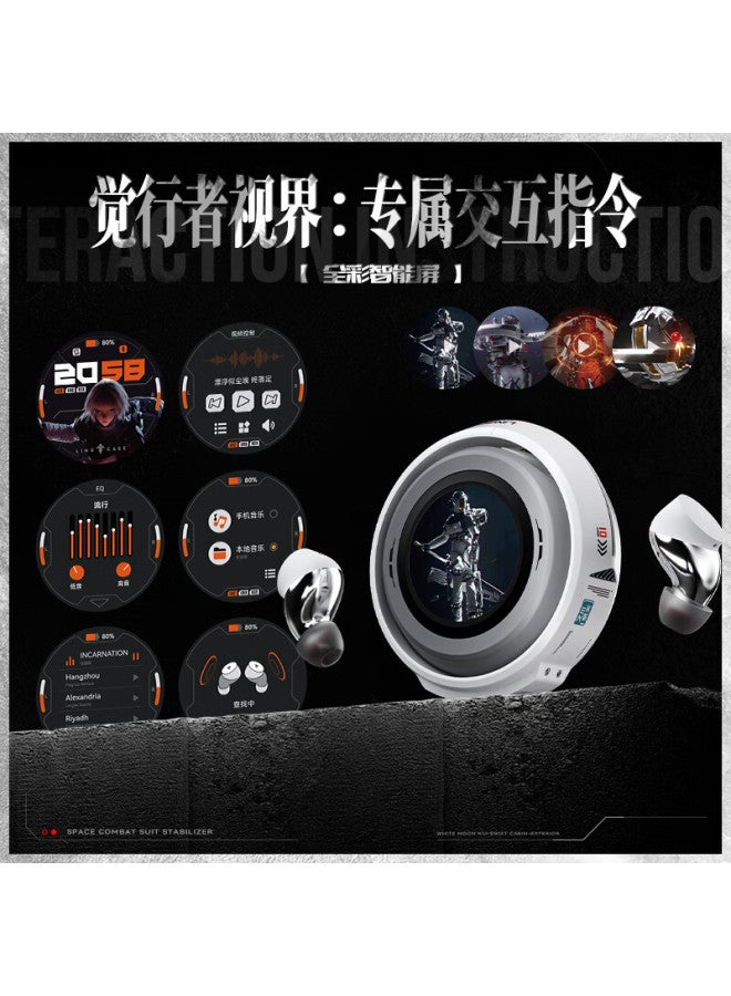Songx Linglong Co-branded Touchscreen Bluetooth Earbuds Anc Active Noise Cancelling Built-in Memory Mp3 Integrated High-quality True Wireless In-ear Adjustable Sound Effects  New Model - Image 1