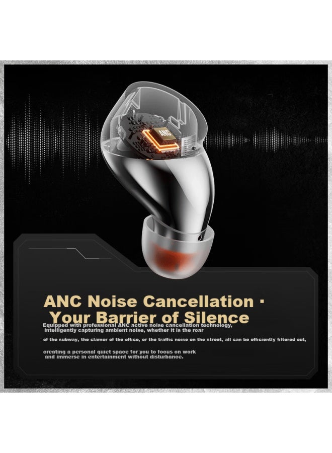 Songx Linglong Co-branded Touchscreen Bluetooth Earbuds Anc Active Noise Cancelling Built-in Memory Mp3 Integrated High-quality True Wireless In-ear Adjustable Sound Effects  New Model - Image 2