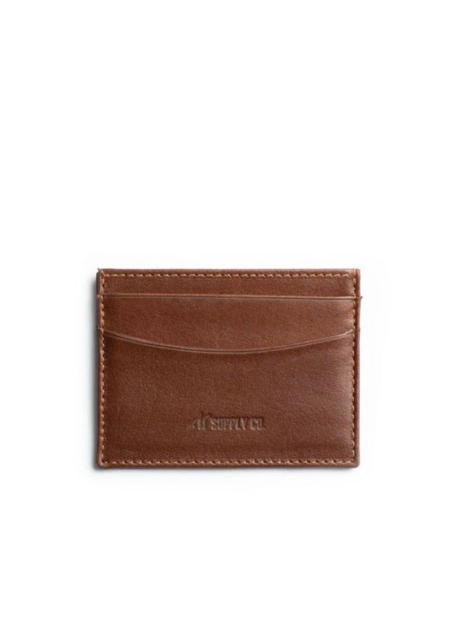 ايه ار سابلاي Business Card Holder من Arij Bags | حامل كروت جلد طبيعي، حجم صغير مناسب للجيب، 4 أماكن للكروت، مكان للنقود، تصميم عملي للاستخدام اليومي (10 × 7.5 سم) (هافان) - Image 3