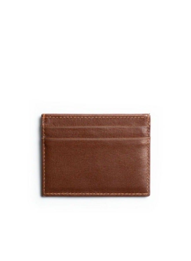 ايه ار سابلاي Business Card Holder من Arij Bags | حامل كروت جلد طبيعي، حجم صغير مناسب للجيب، 4 أماكن للكروت، مكان للنقود، تصميم عملي للاستخدام اليومي (10 × 7.5 سم) (هافان) - Image 4