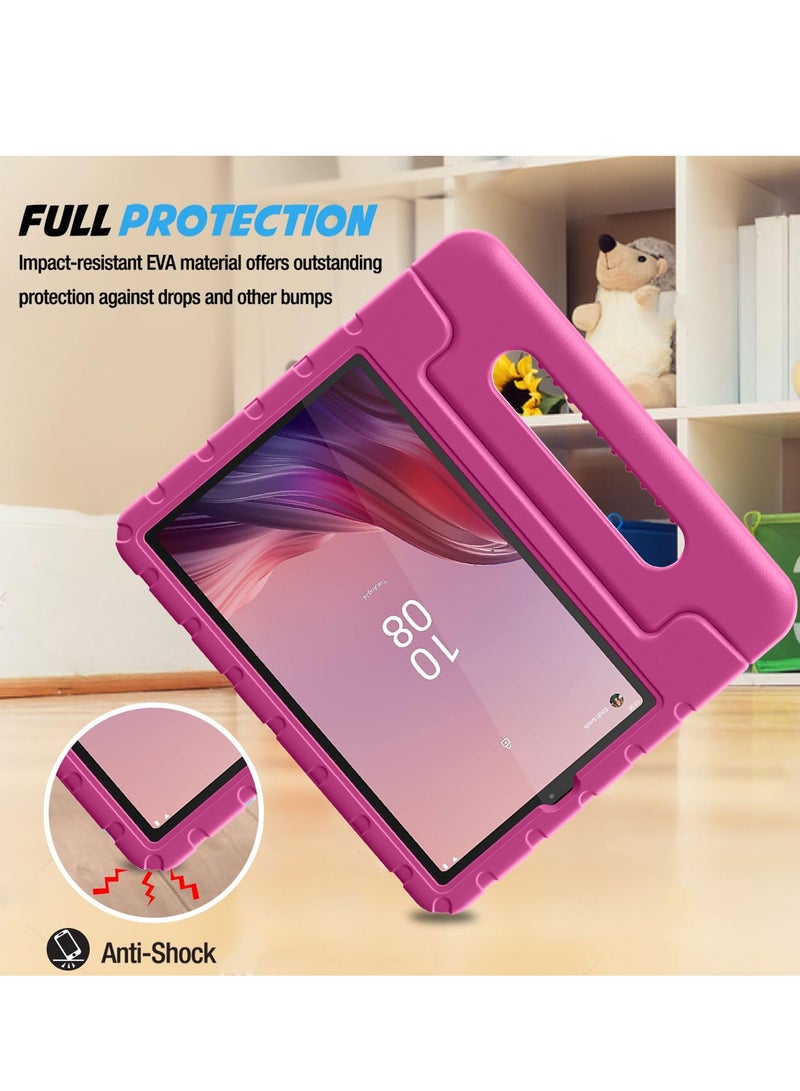 Procases Kids Case for Lenovo Tab M9 9 Inch 2023 Shockproof Lightweight Kids Friendly Case with Convertible Handle Stand for Girls Boys Children Toddler Baby Magenta - Image 4