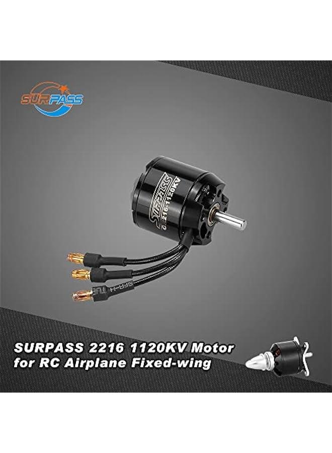 Original SURPASS High Performance 2216 1120KV 14 Poles Brushless Motor for RC Airplane Fixed-wing  - Image 2