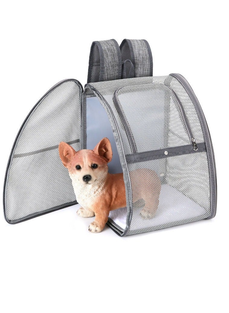 NKX Pet Backpack Carrier for Small Cats Dogs | Ventilated Design, Safety Straps, Buckle Support - Image 3