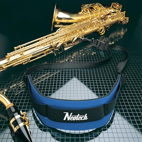 Neo Tech Neotech Saxophone Swivel Hook Neck Strap Soft Sax Padded for Alto Tenor Baritone Soprano – (Regular, Royal Blue) - Made in USA - Image 2