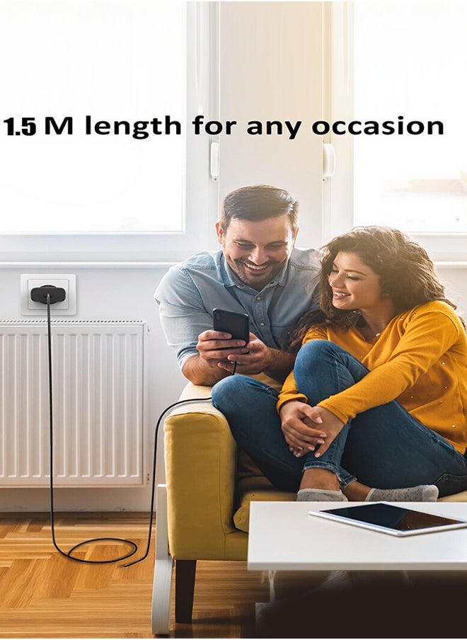 None/Brand - 45W USB Type-C Fast Charger for S23 Ultra/S23+/S22/S21/A54/A53/A52/A32 | 4.9FT Quick Charge Cable Included - Image 1