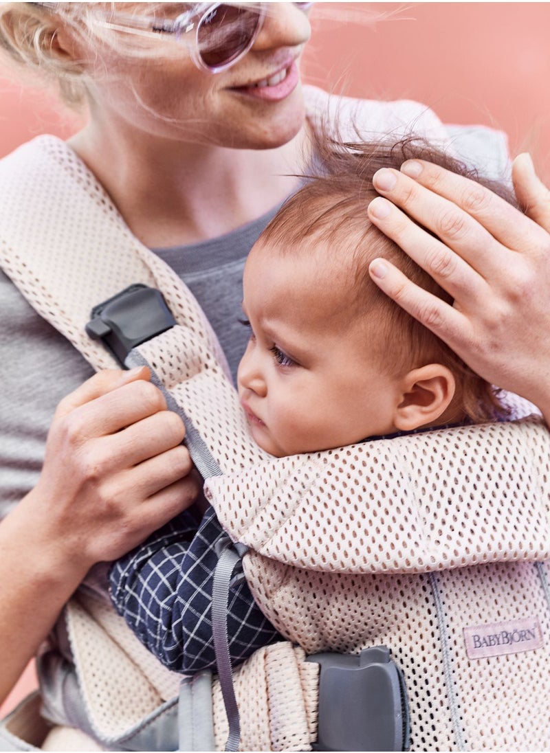 BABYBJORN Baby 3D Mesh Carrier One Air Pearly Pink  - Image 5