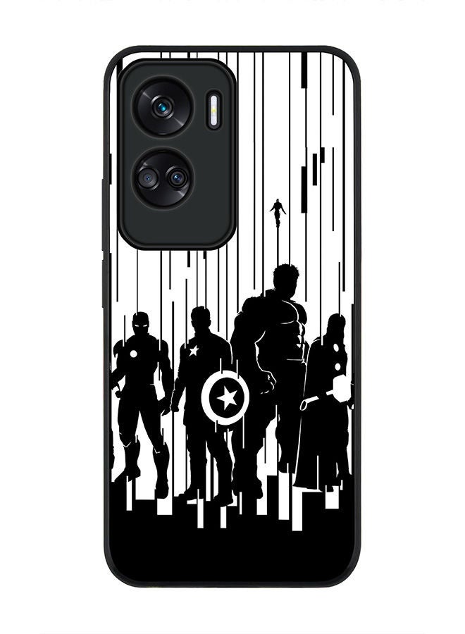 Rugged Black edge case for Honor 90 Lite  5G  Honor X50i 5G, Slim fit Soft Case Flexible Rubber Edges Anti Drop TPU Gel Thin Cover -  Reigning Glory