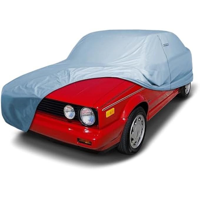 rayihni Premium Car Cover for 1985-1993 Volkswagen Cabriolet Heavy Duty Waterproof All-Weather Automobiles Custom Fit Indoor Outdoor UV Snow Protection Covers with Straps and Bag - Image 2