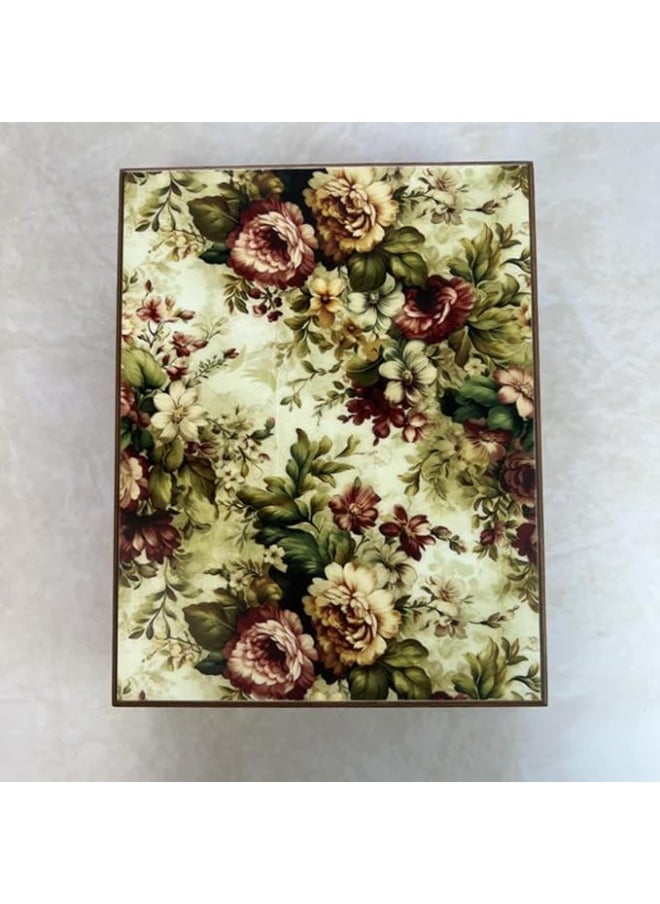 TR Designs TR Designs Wooden Cutlery Storage Box with Lid GARDENIA  - Image 1