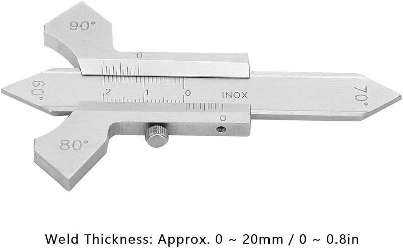 Stainless Steel Welding Inspection Tool 0 20mm Measuring Range Clear Scale - Image 4
