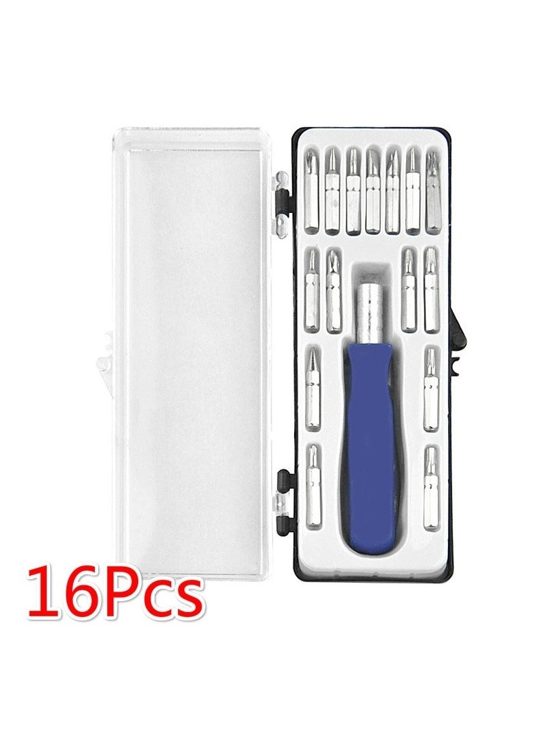 Precision Screwdriver Set, Professional Magnetic Screwdriver Repair Tool Kit with Case for Electronics, PC, Cellphone, Laptop, Watch, Camera, Toys ( 16 PCS IN 1)