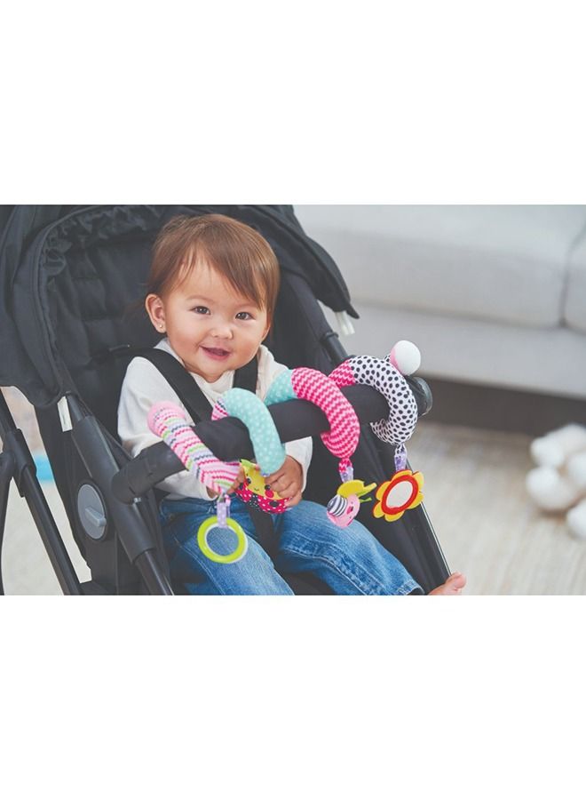 infantino Spiral Activity Toy For Baby Suitable From 0 Months - Pink - Image 3