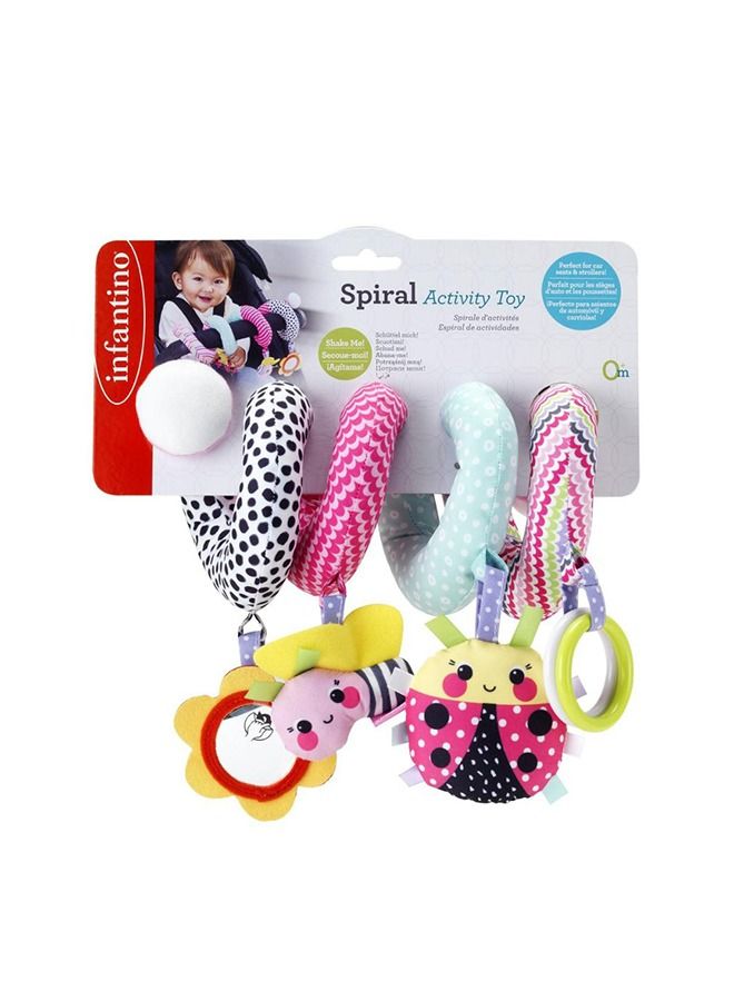 infantino Spiral Activity Toy For Baby Suitable From 0 Months - Pink - Image 1