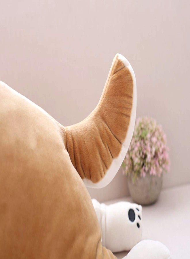 Auspicious beginning 30'' Shiba Inu Plush Stuffed Animal, Giant Stuffed Animals for Anxiety, Big Shiba Inu Corgi Plush, Dog Plush Pillow Hugging Pillow Sleeping Dog Cushion Soft Plush Toy Big Stuffed Animals Kawaii Decor - Image 5