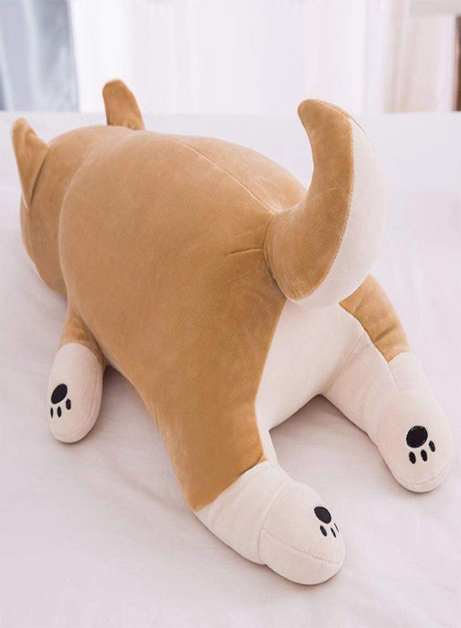 Auspicious beginning 30'' Shiba Inu Plush Stuffed Animal, Giant Stuffed Animals for Anxiety, Big Shiba Inu Corgi Plush, Dog Plush Pillow Hugging Pillow Sleeping Dog Cushion Soft Plush Toy Big Stuffed Animals Kawaii Decor - Image 2