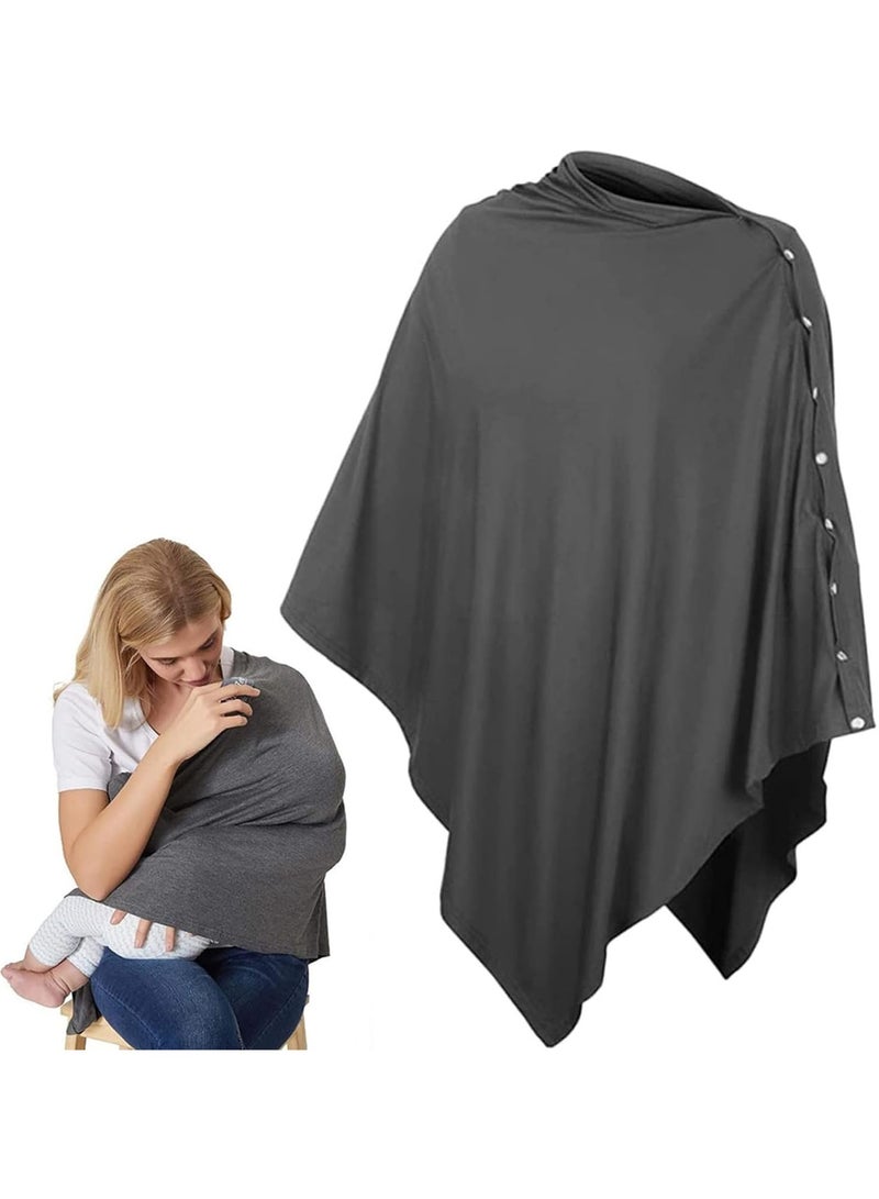 Feeding Cover Privacy Nursing Cover Soft and Breathable Nursing Poncho Nursing Poncho Scarf with on for Boys and Girls Seat Infant Car Seat Canopy Cover  - Image 1