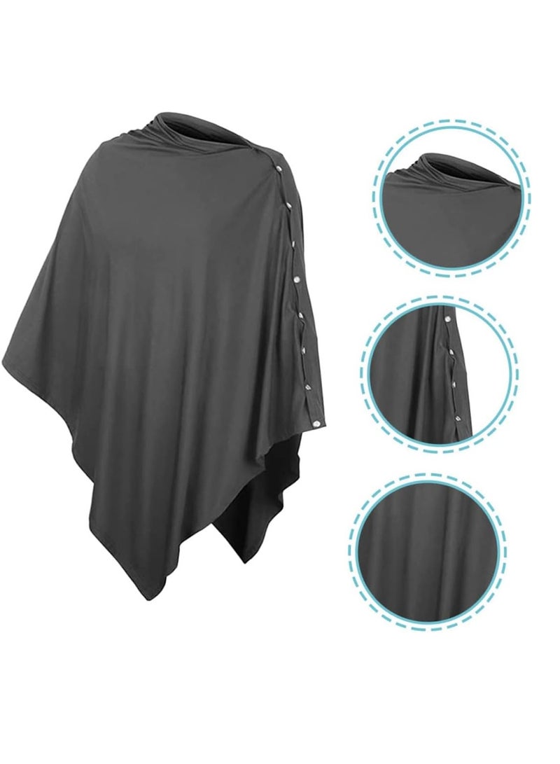 Feeding Cover Privacy Nursing Cover Soft and Breathable Nursing Poncho Nursing Poncho Scarf with on for Boys and Girls Seat Infant Car Seat Canopy Cover  - Image 2