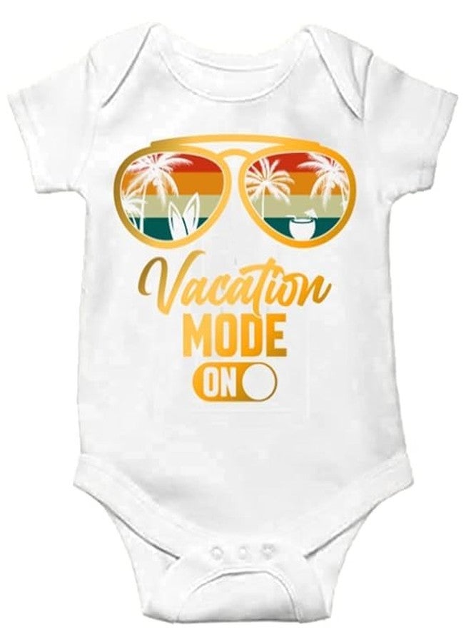 Americanapple Romper cool printed dress rompers for for Baby Boys,Girls Printed Birthday travelling party Goa Rompers t-shirt (3-6 Months, Vacation Mode)