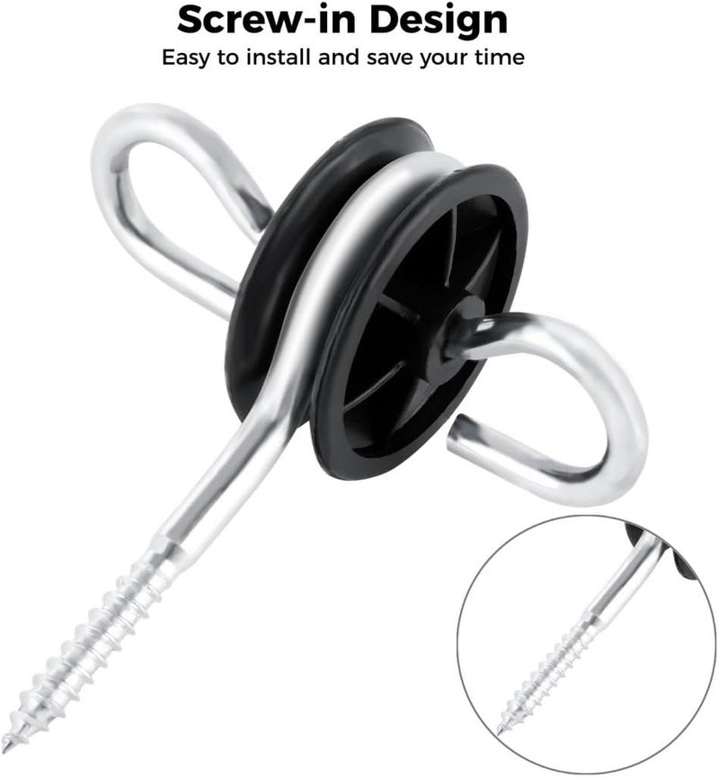 24-Pack Electric Fence Gate Anchors, Dual Ring Post Insulators for Easy Farm Fence Setup - Image 4