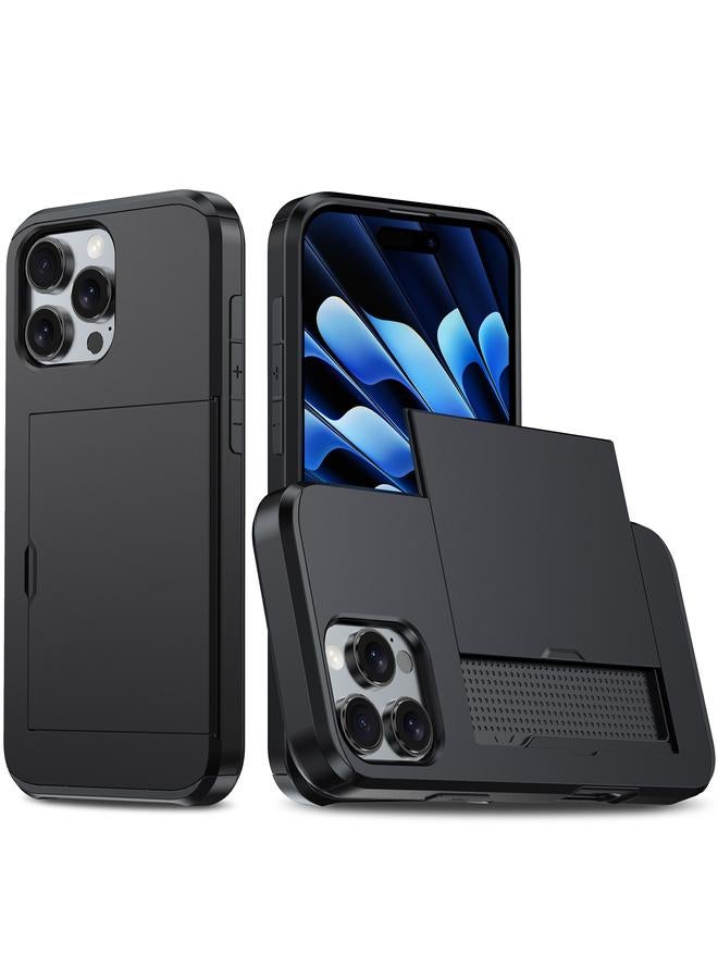 The Bros Case For iPhone 16 Pro Max Shockproof Armor Phone Case with Card Slot