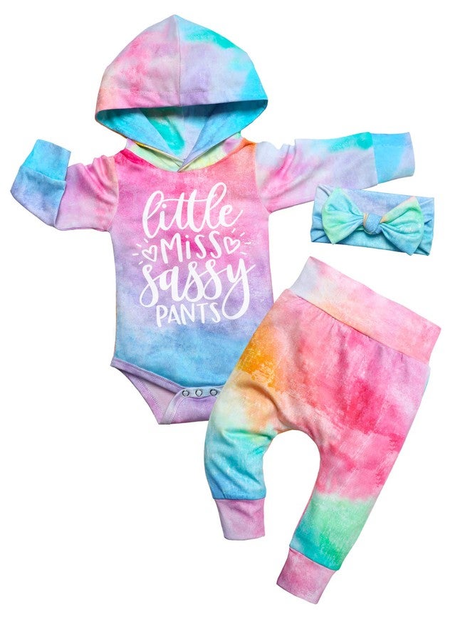 KANGKANG Newborn Girl Clothes Fall Winter Outfits New Born Baby Girl Clothes Long Sleeve Hoodie Pullover Tie Dye Pants Sets Newborn Outfits for Girls - Image 1