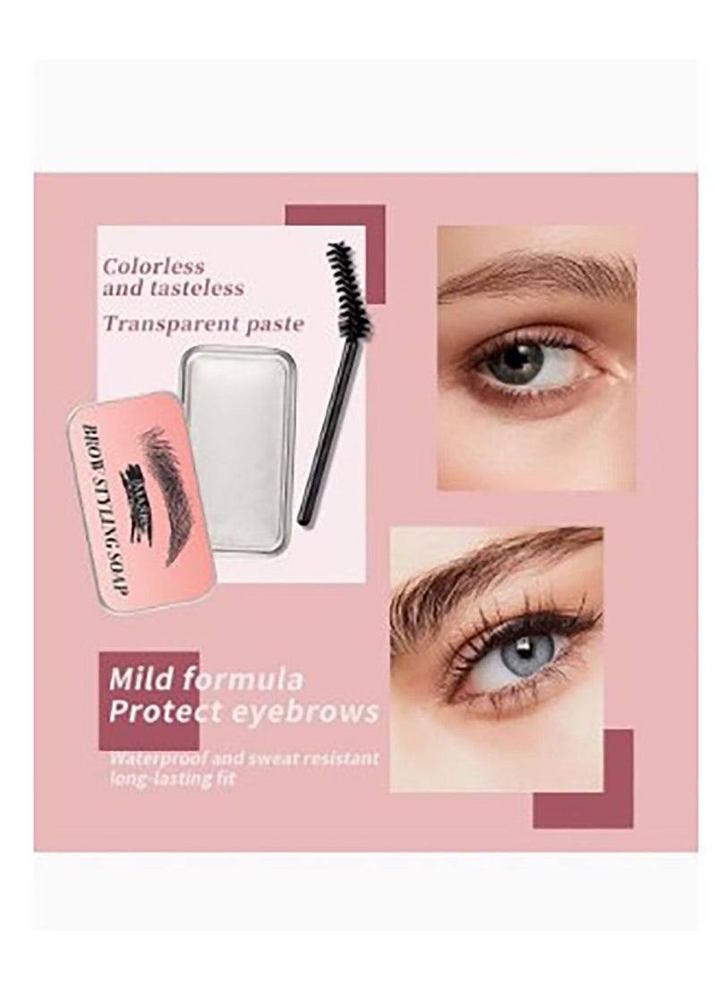 Eyebrow styling soap and eyebrow razor 3 in 1