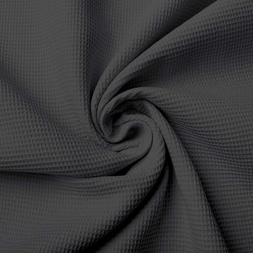 Bhoomi Impex Super Soft & Breathable 100% Microfiber Waffle Blanket – Throw Blanket and Quilt for Bed & Sofa King(102x108) Size - Smoky Black - Image 3