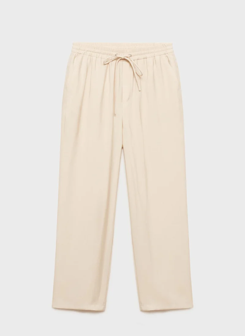 MANGO Straight Suit Trousers