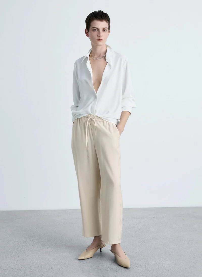 MANGO Straight Suit Trousers
