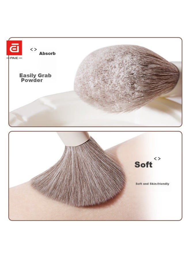 Paie Makeup Brush Set Including Eyeshadow Brush, Blade Brush, Powder Brush, Blush Brush, Contour Brush, Smudge Brush, And Nose Shadow Brush - Beginner's Tool Kit - Image 3