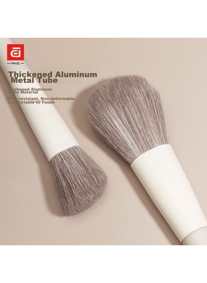 Paie Makeup Brush Set Including Eyeshadow Brush, Blade Brush, Powder Brush, Blush Brush, Contour Brush, Smudge Brush, And Nose Shadow Brush - Beginner's Tool Kit - Image 5