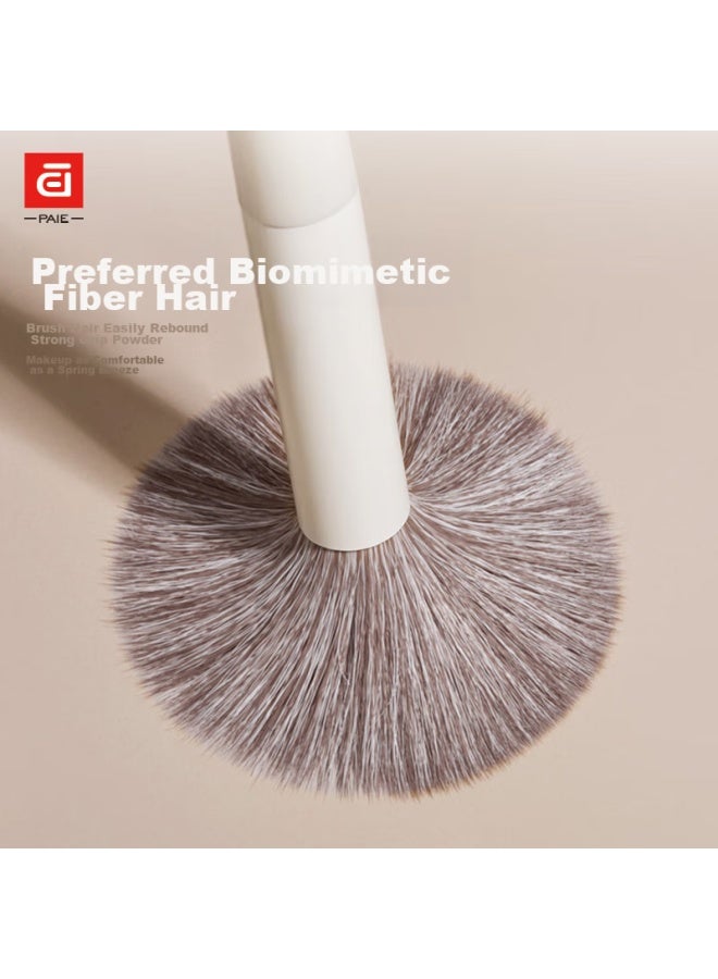 Paie Makeup Brush Set Including Eyeshadow Brush, Blade Brush, Powder Brush, Blush Brush, Contour Brush, Smudge Brush, And Nose Shadow Brush - Beginner's Tool Kit - Image 2