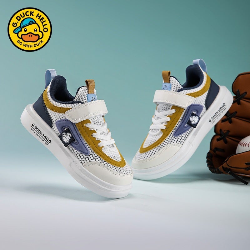 Yellow Duck Brand Children'S Shoes Women'S Shoes Mesh Surface Breathable Children'S Sneaker Soft Sole Mesh Shoes For Boys Sneakers - Image 4