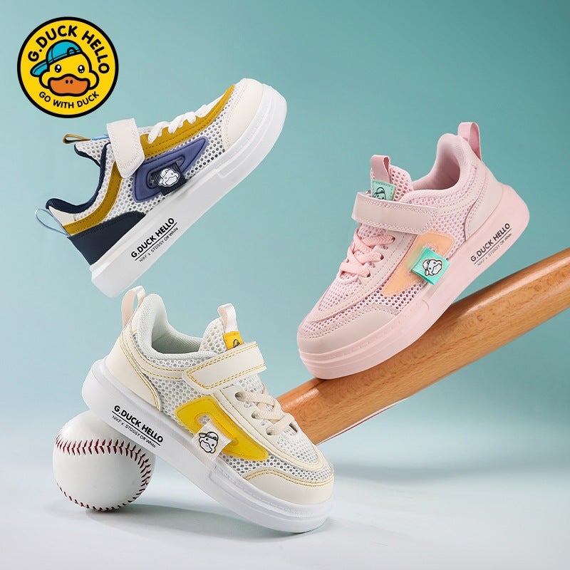Yellow Duck Brand Children'S Shoes Women'S Shoes Mesh Surface Breathable Children'S Sneaker Soft Sole Mesh Shoes For Boys Sneakers - Image 2