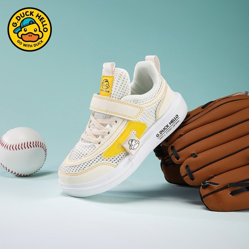 Yellow Duck Brand Children'S Shoes Women'S Shoes Mesh Surface Breathable Children'S Sneaker Soft Sole Mesh Shoes For Boys Sneakers - Image 5