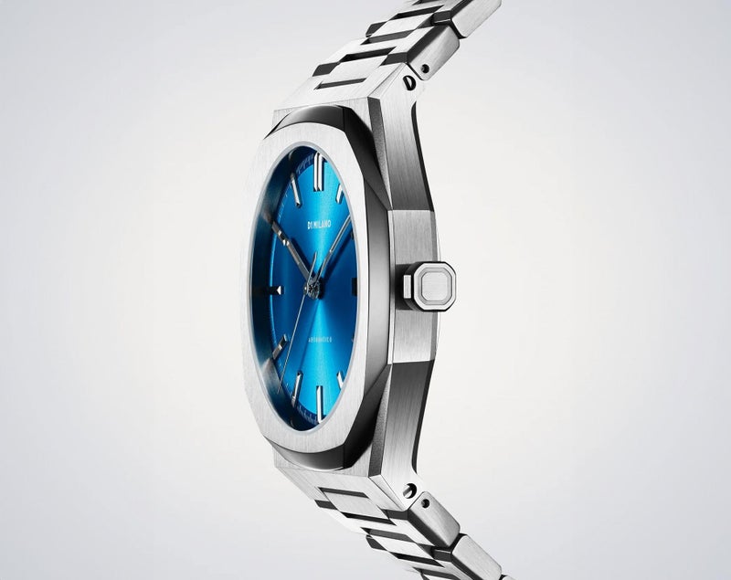 D1 Milano New Automatic Men's Luxury Watch, Stainless Steel Case, Automatic Movement, Stainless Steel Strap, 50M Water Resistant Timepiece, Blue Dial, 2 Years Warranty - ATBJ11 - Image 5