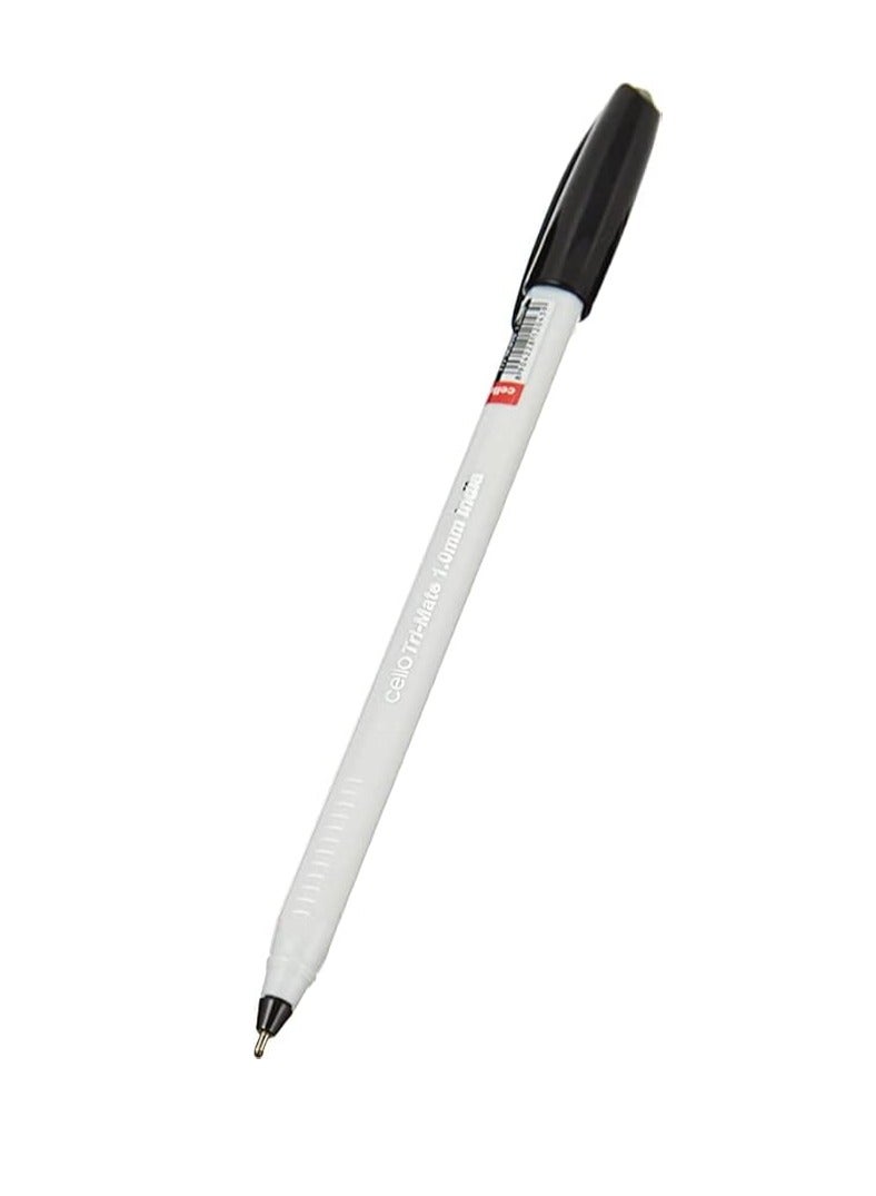 Cello 50-Piece Trimate Ballpoint Pen Black Ink - Image 3