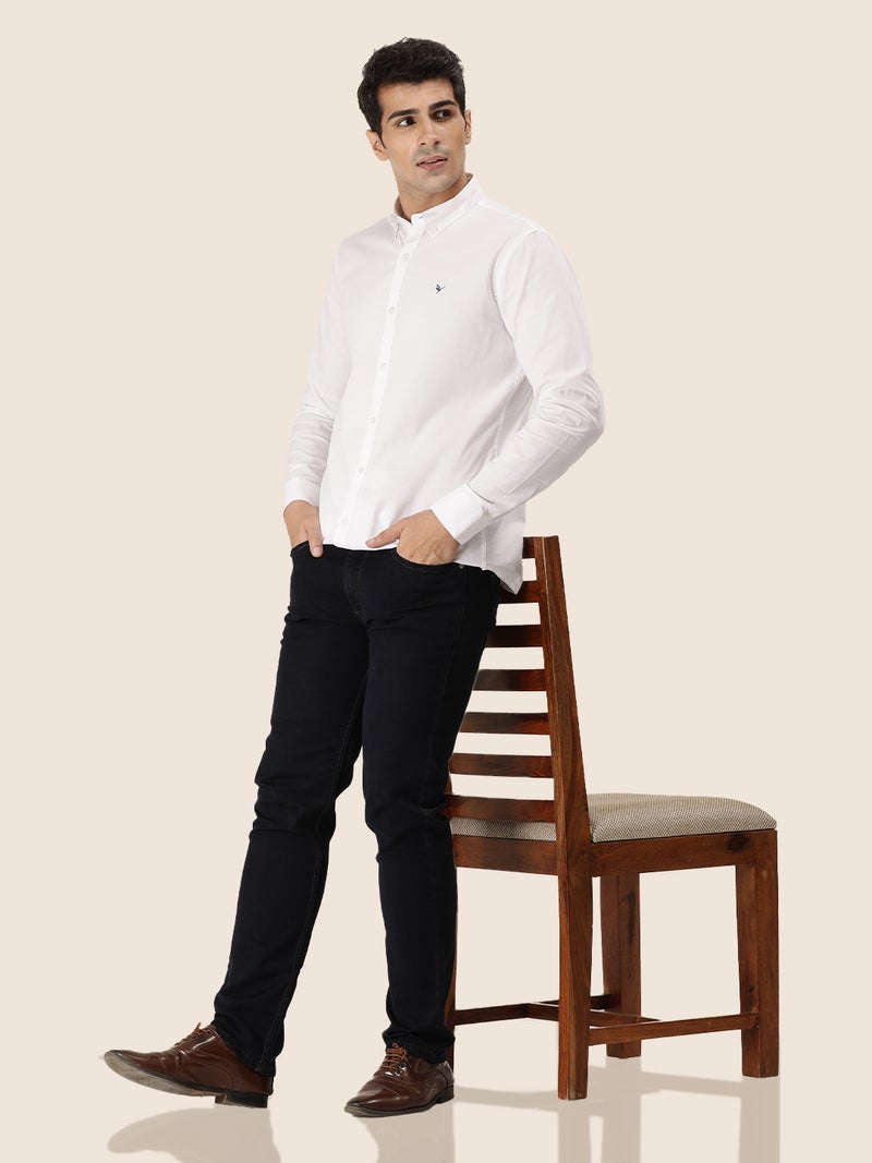 amswan MEN'S PREMIUM COTTON OXFORD SOLID SHIRT - Image 4