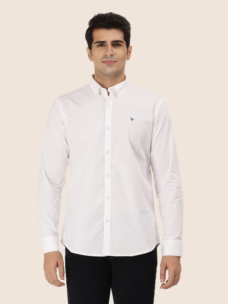 amswan MEN'S PREMIUM COTTON OXFORD SOLID SHIRT - Image 3