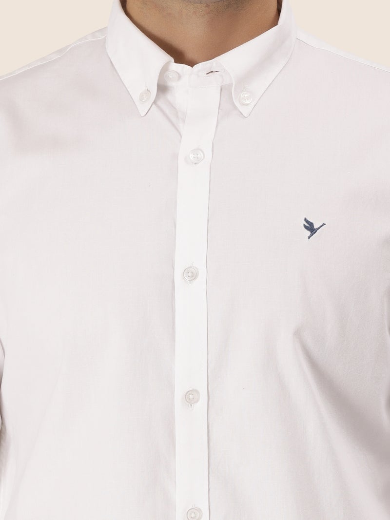 amswan MEN'S PREMIUM COTTON OXFORD SOLID SHIRT - Image 1