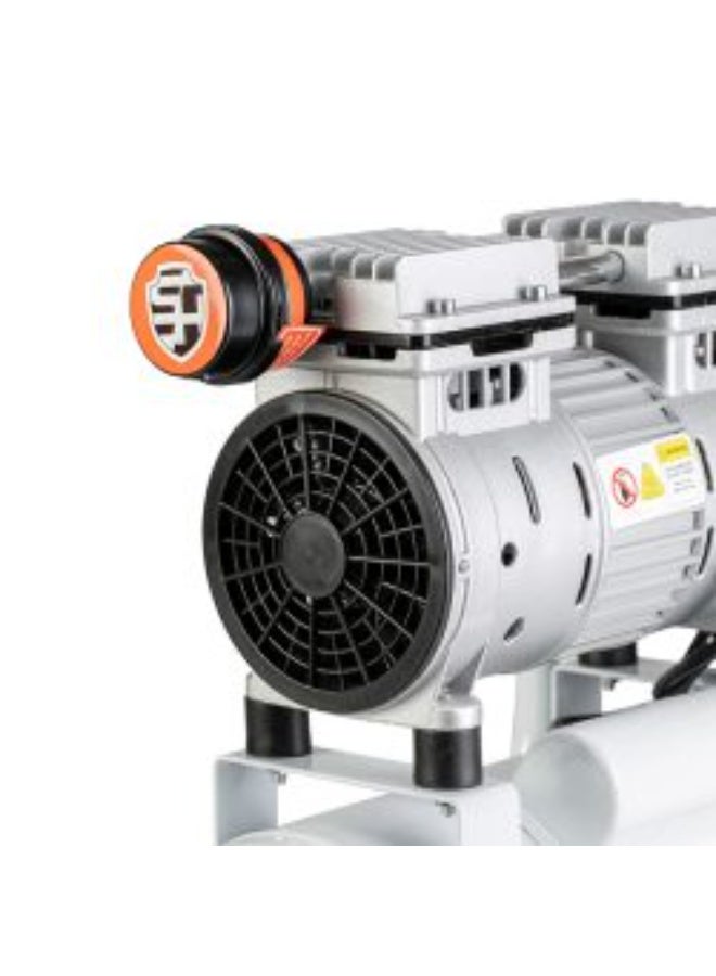 Shielder Silent Air Compressor Shielder SH-1055 10L Oil-Free 1HP 116PSI Low Noise 57dB Dual Cylinder Medical & Industrial Air Compressor - Image 3
